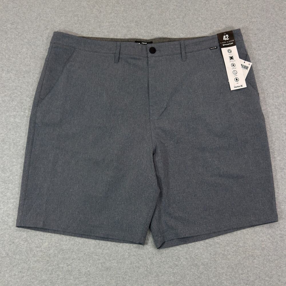 Hurley Phantom Walkshorts Mens 42x9 (Fit 44) Gray Stretch Hybrid Board Shorts
